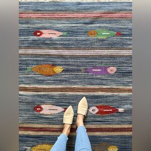 Fish Kilim Rug Wall Tapestry